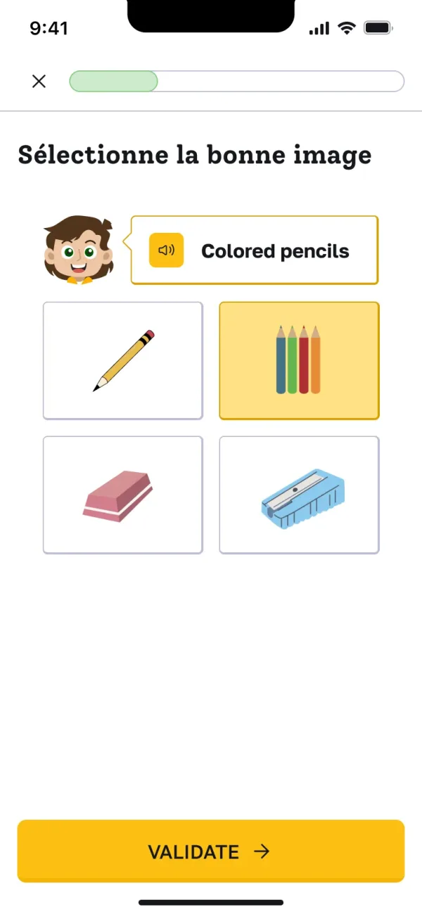 YippyLingo — quiz : sélectionner la bonne image